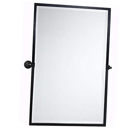 28.5 x 36'' Black Metal Framed Pivot Rectangle 36