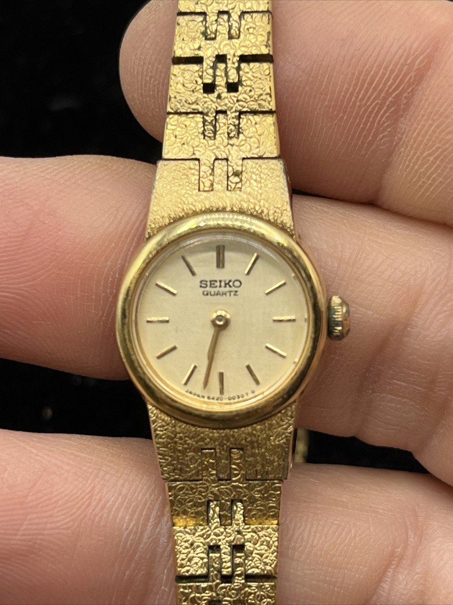 Vintage Seiko Women's Gold Tone Dress Watch Ladies Wristwatch UNTESTED |  eBay