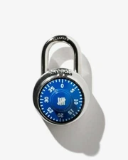 UNDEFEATED X MASTER LOCK 5 strike logo Blue Combination PADLOCK !! Supreme 