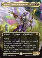 FOIL Borderless SZAREL, GENESIS SHEPHERD mtg NM Commander Eternities Mythic