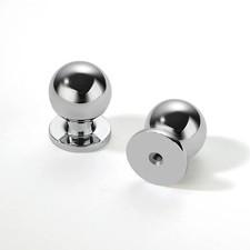 Khtumeware 10-Pack 1" Polished Chrome Kitchen Cabinet Knobs Dresser Drawer Pulls