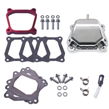 Bright Silver Valve Cover With Spacer For Predator Non-Hemi 212cc GX160 GX200