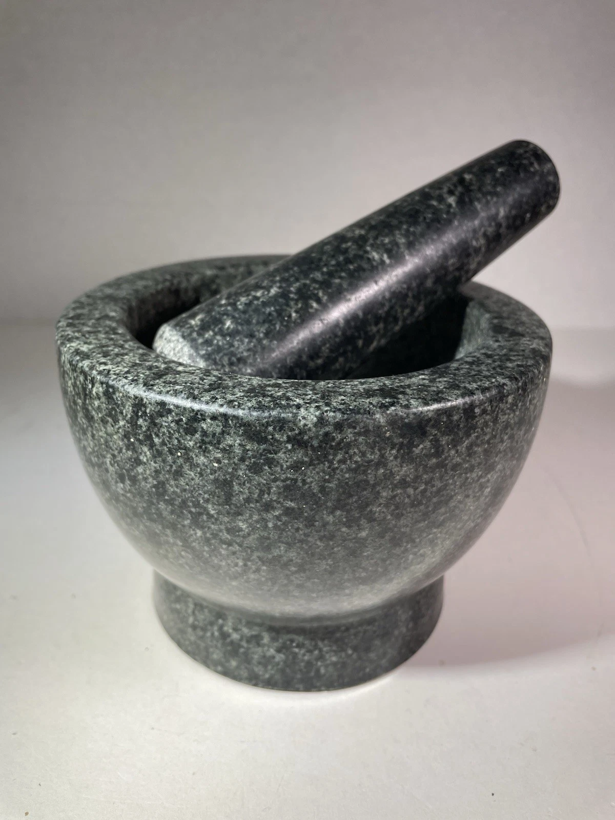 JAMIE OLIVER Granite Mortar and Pestle Set Heavy Stone Kitchen Tool Spice Crush