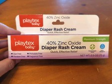 Pack of 1 Playtex Baby Diaper Rash Cream 2.5 oz 40 Zinc Oxide