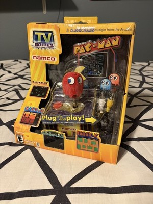 VINTAGE Jakks Pacific Namco Pac Man Plug & Play 5 in 1 TV Games System Sealed