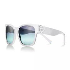 Tiffany  Co Return to Tiffany Sunglasses in White with Tiffany Blue Lenses  