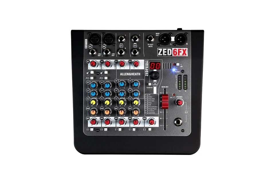 Allen & Heath ZED6FX, with guitar DI high impedance inputs (AH-ZED6FX) ZED-6FX - Image 3 of 4