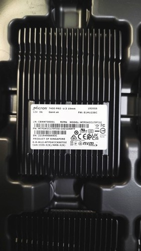 Hard drive Micron 1.92TB NVMe PCIe 4.0 U.3 2.5" RI MTFDKCC1T9TDZ-1AZ1ZABYY - Afbeelding 3 van 4