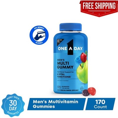 One A Day Men's VitaCraves Gummies, Multivitamins for Men, 170 Count