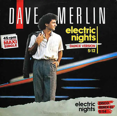 Dave Merlin Electric Nights Vinyl Single 12inch NEAR MINT Constant