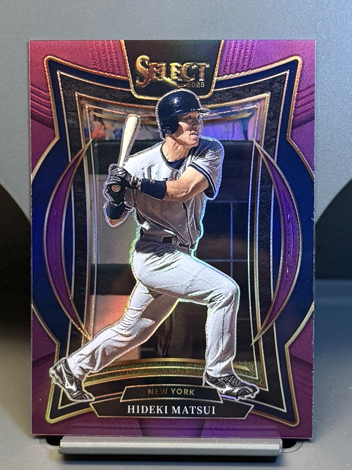 Hideki Matsui 2025 MLB Panini Select -  Concourse - PURPLE PRIZM /75 Yankees