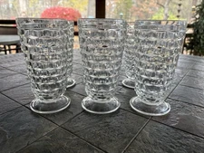 Vintage Indiana Glass Colony Whitehall 12oz Clear Iced Tea Glasses 6” Set Of 6
