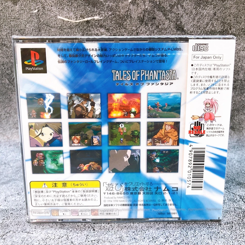 Playstation Tales of Phantasia PS1 Namco Sony Game Sealed New - Image 3 of 4