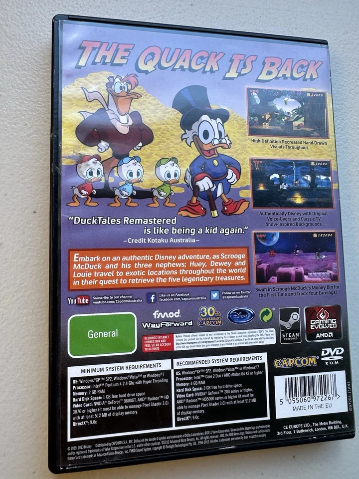 DUCKTALES: Remastered - CAPCOM PC Game Retrogame - Image 2 of 4