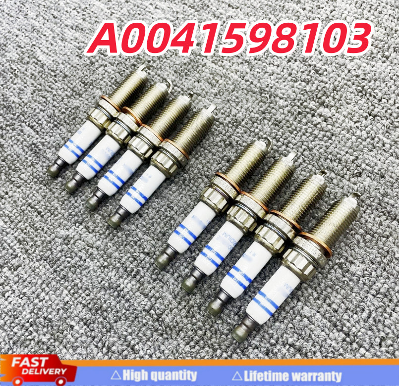 New Spark Plugs A0041598103 For Mercedes Benz SL550 G63 GLE350 S550 ZR6SII3320