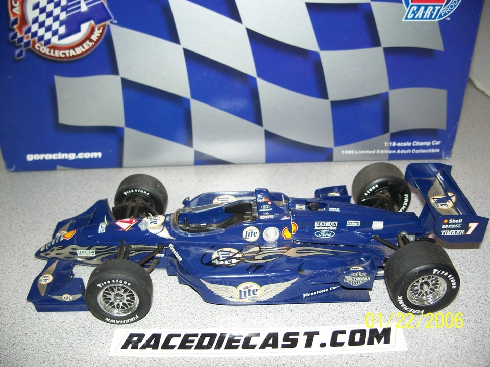 #7 MAX PAPIS "HARLEY DAVIDSON" 1999 INDY  1/18 ACTION MIRROR MISSING - Image 3 of 4