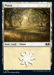 Plains #268 Foil Wilds of Eldraine MTG