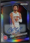 2024-25 Panini Prizm Black Silver Auto Cade Cunningham #8 Detroit Pistons