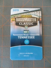 B.A.S.S. 2019 Bassmaster Classic Life Member Credential Badge - 3 x 5 inch