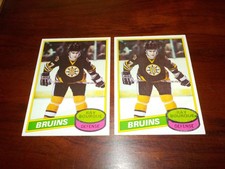 2-1981 Topps HOF Ray Bourque Rookies Bruins/NHL Legend Great Cards