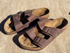 Birkenstock 44, Arizona style, unisex, oiled leather, Mocha Birkibuc, size 44