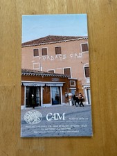 Murano Venice Italy Tourist City Map CAM Glass Fornace Folding Brochure Guide