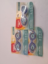 Speedo Jr. Glide Print Kids Swimming Goggles - Anti-Fog UV Protection - 3-Pack
