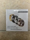 SIZE 8 BLACK Smart Ring Activity Tracker  HR, SpO2 & Sleep Tracking iOS/Android