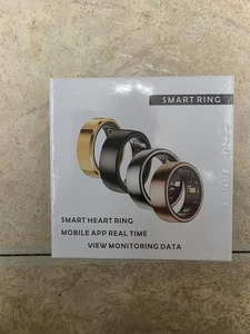 size 12 GOLD Smart Ring Activity Tracker  HR, SpO2 & Sleep Tracking iOS/Android