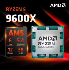 AMD Ryzen 5 9600X 6-Core 12-Thread CPU | AM5 | New Sealed | OEM TRAY |UK Seller