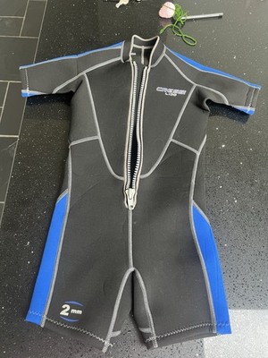Cressi Lido 2mm Unisex Neoprenanzug schwarz/blau, Größe: S2 passt 11 Jahren Tochter. 