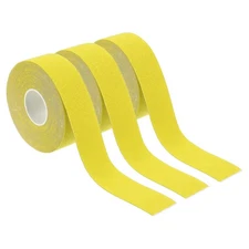 3 Roll 16.4ft x 1 Inch Aerial Hoop Tape Athletic Tape Adhesive Tape, Yellow