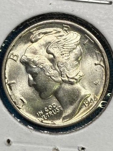 1944 Mercury Dime- Silver Super Choice Gem Brilliant Uncirculated+++