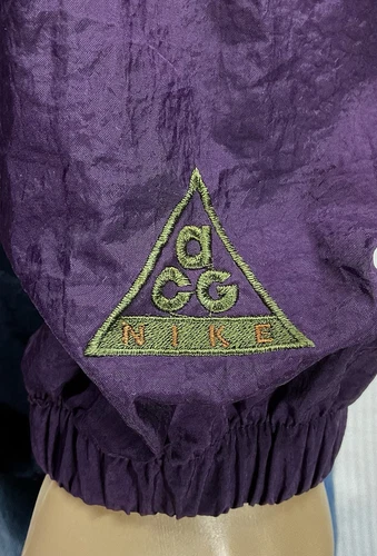 Chaqueta cortavientos embalable vintage Y2K NIKE ACG ANORAK gorpcore hombres M - Imagen 8 de 21