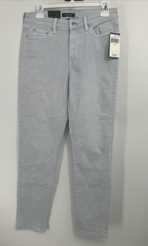 Lauren by Ralph Lauren Ice Blue Premier Skinny Ankle Jeans, Size 4 NWT