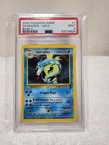 2000 Pokémon Base Set Gyarados -  Holo PSA 9