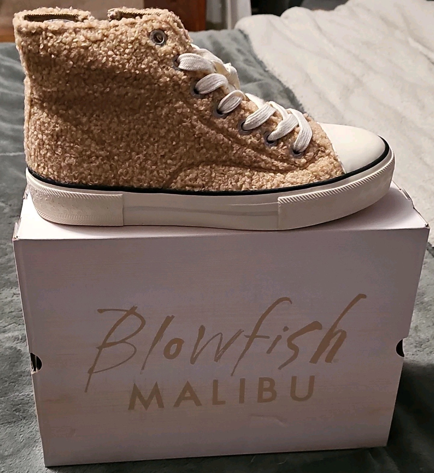 Blowfish Malibu High Top Sherpa Sneaker Kimber-Hi Teddy Shrp