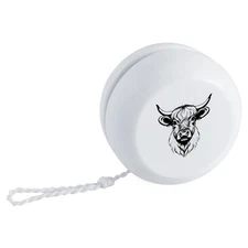 'Scottish Highland Cattle' Retro Style Yo-Yo (YY00044036)
