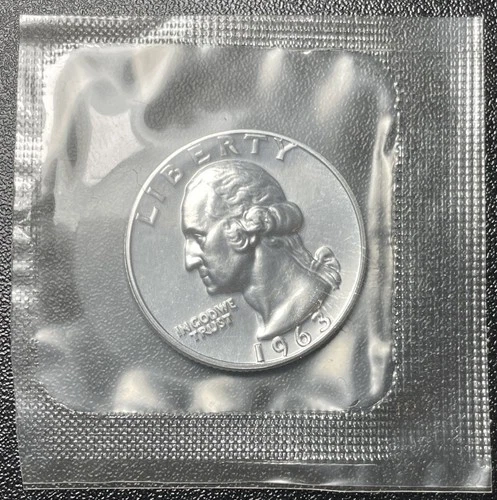 1963-P Washington Quarter BU - 90% Silver Uncirculated Coin