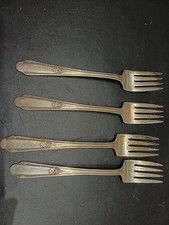 Vintage Kuchengabeln von Rogers, 4 Stück aus den 20-30'er Jahren.