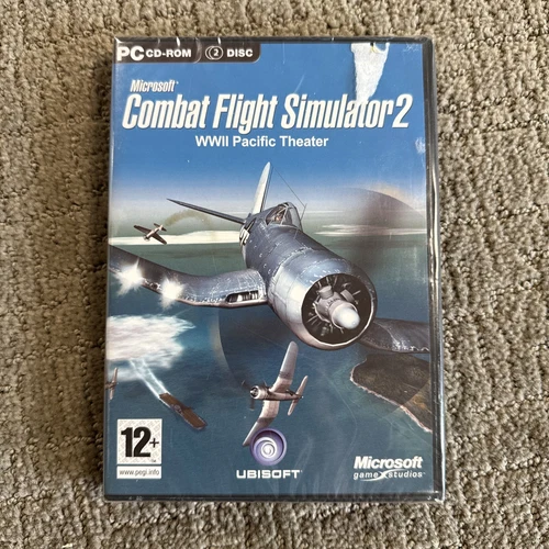 Microsoft Combat Flight Simulator 2 WWII Pacific Theater PC Video Game 2 Disc