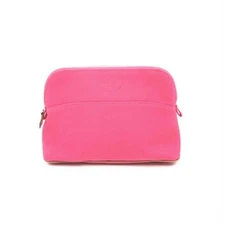 Hermès Pink Cotton Zip Bolide Pouch