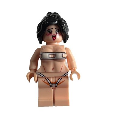 Custom Created & UV Printed Sexy Cleavage Girl Minifigure