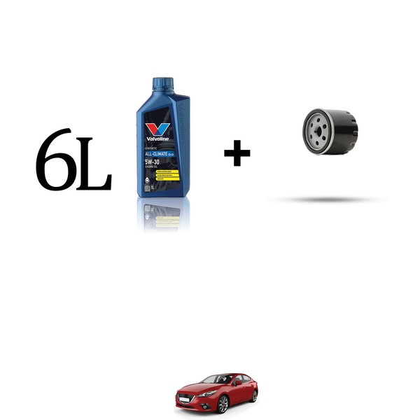 ÖLfilter Kit Und 6L FüR Mazda 3 (Bm) 1.5 Skyactiv-G 100 74Kw Ab 2013-image