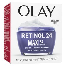 Olay Regenerist Retinol 24 Max 2X Peptides Night Face Moisturizer - 1.7oz