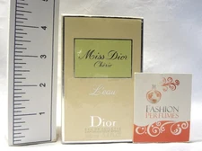 MISS DIOR CHERIE L'EAU 3.4 OZ EDT  - MADE IN FRANCE, HTF, GENUINE, NEVER USED -