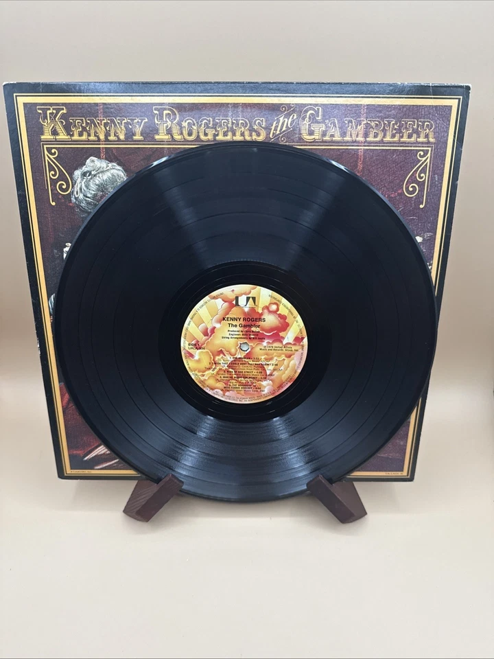 Kenny Rogers: the Gambler – 1978 Album Record Vinyl LP, VG, No Poster - Image 4 of 4