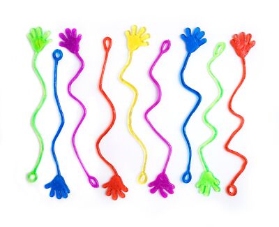 Giraffe Manufacturing - 75 Pieces Glitter Sticky Hands Treasure