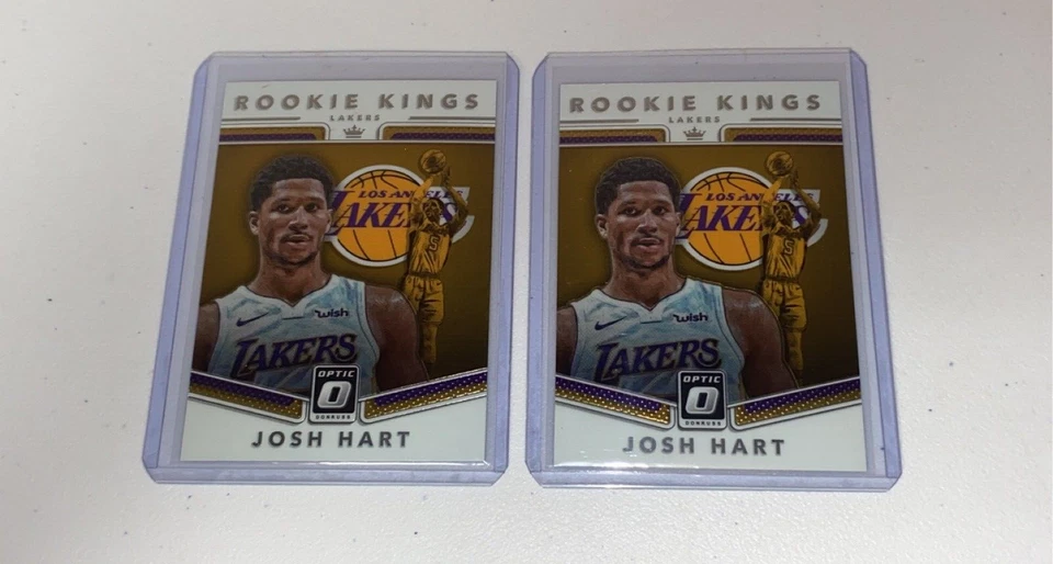 Qty (2) 2017-18 Panini Donruss Optic Rookie Kings Josh Hart RC Rookie #26 - Image 2 of 2