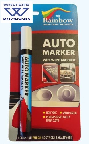 Pluma de tiza líquida de 5 mm | Marcadores automáticos arco iris para pintura y parabrisas de vehículos - Imagen 3 de 12